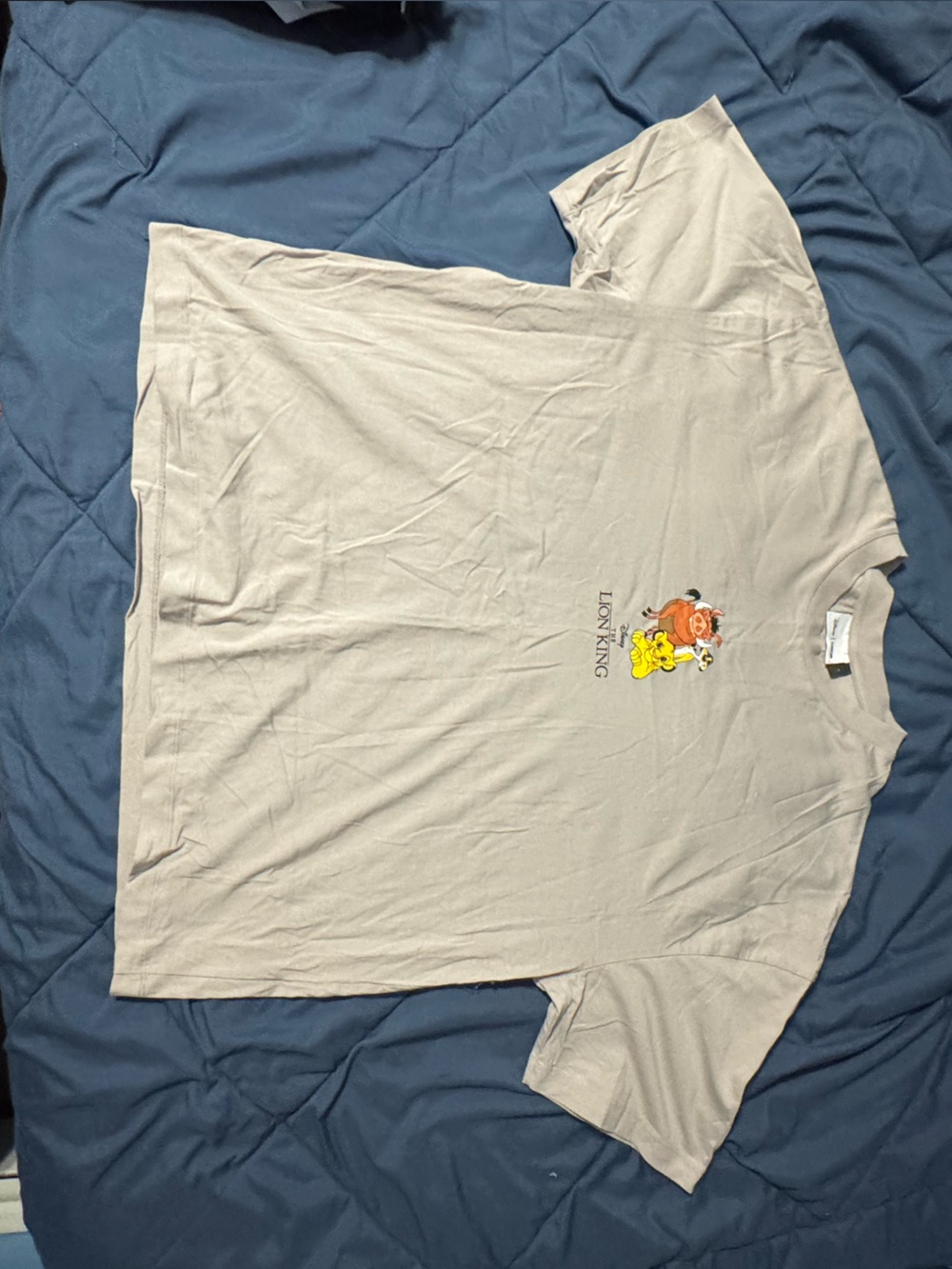 ASOS Beige Lion King Graphic Short Sleeve Tee